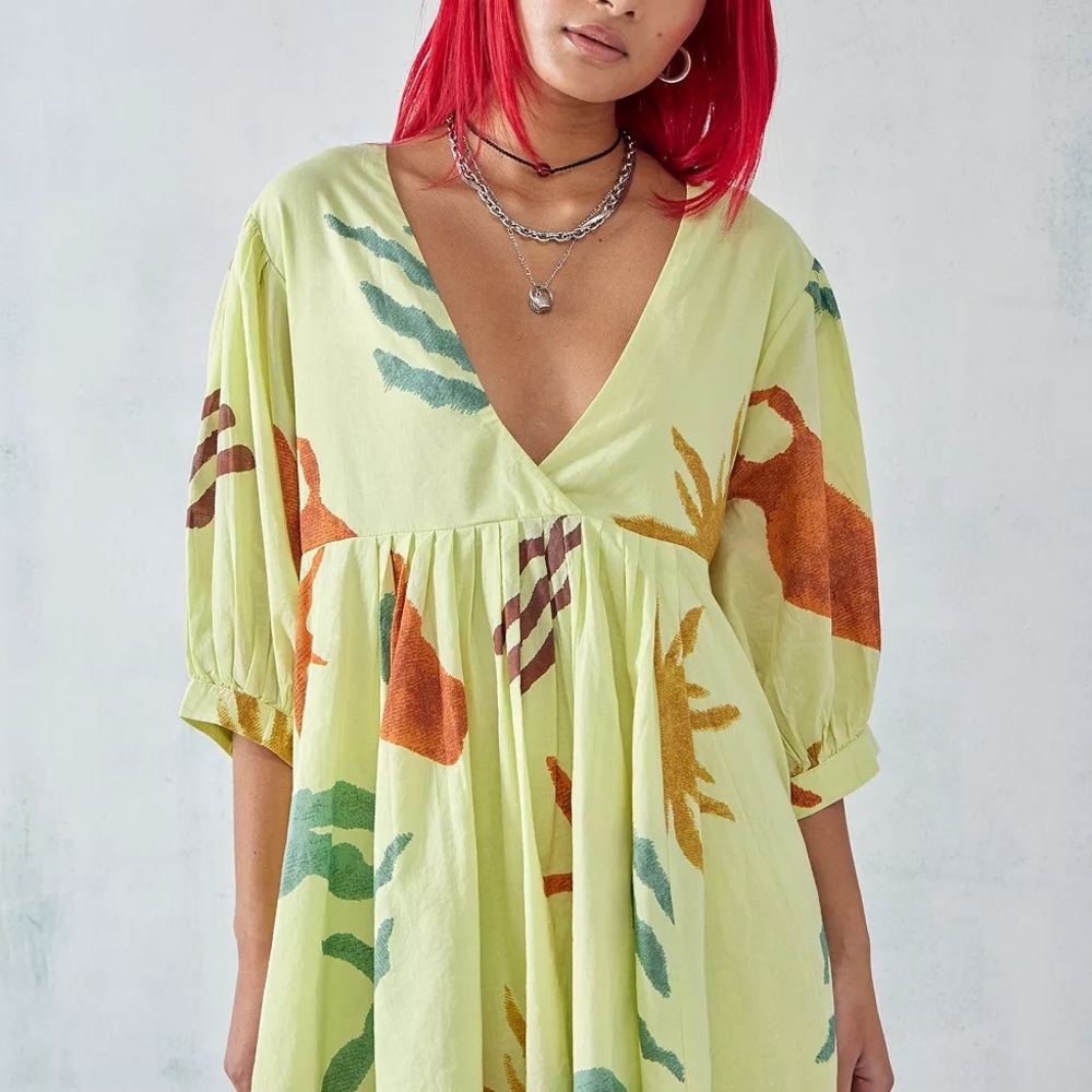 Urban Outfitters Ecote Vero Abstract Shapeless Mini Dress
